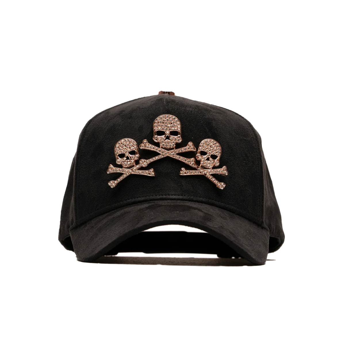 BARBAS HATS ROSE GOLD SKULLS